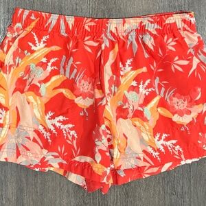 Columbia Sandy River II 4" Tropical Floral Printed Quick-Dry Shorts Orange large